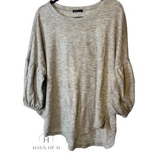 Women’s flare sleeve Gray Slouch Grunge Classic Lounge size L